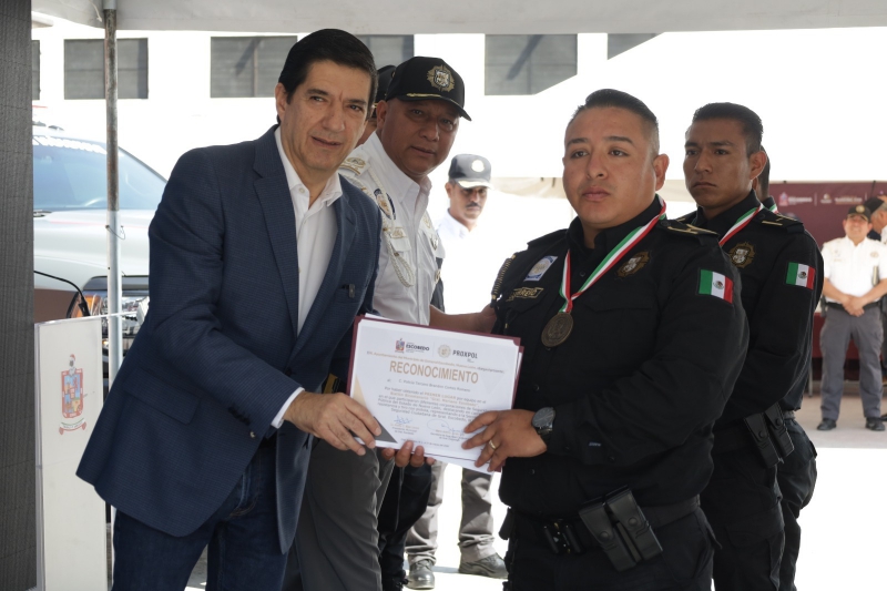 REALIZA ESCOBEDO PRIMER BIATLÓN POLICIAL  Y PREMIA A ELEMENTOS DESTACADOS